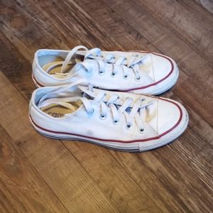 White low top Converse